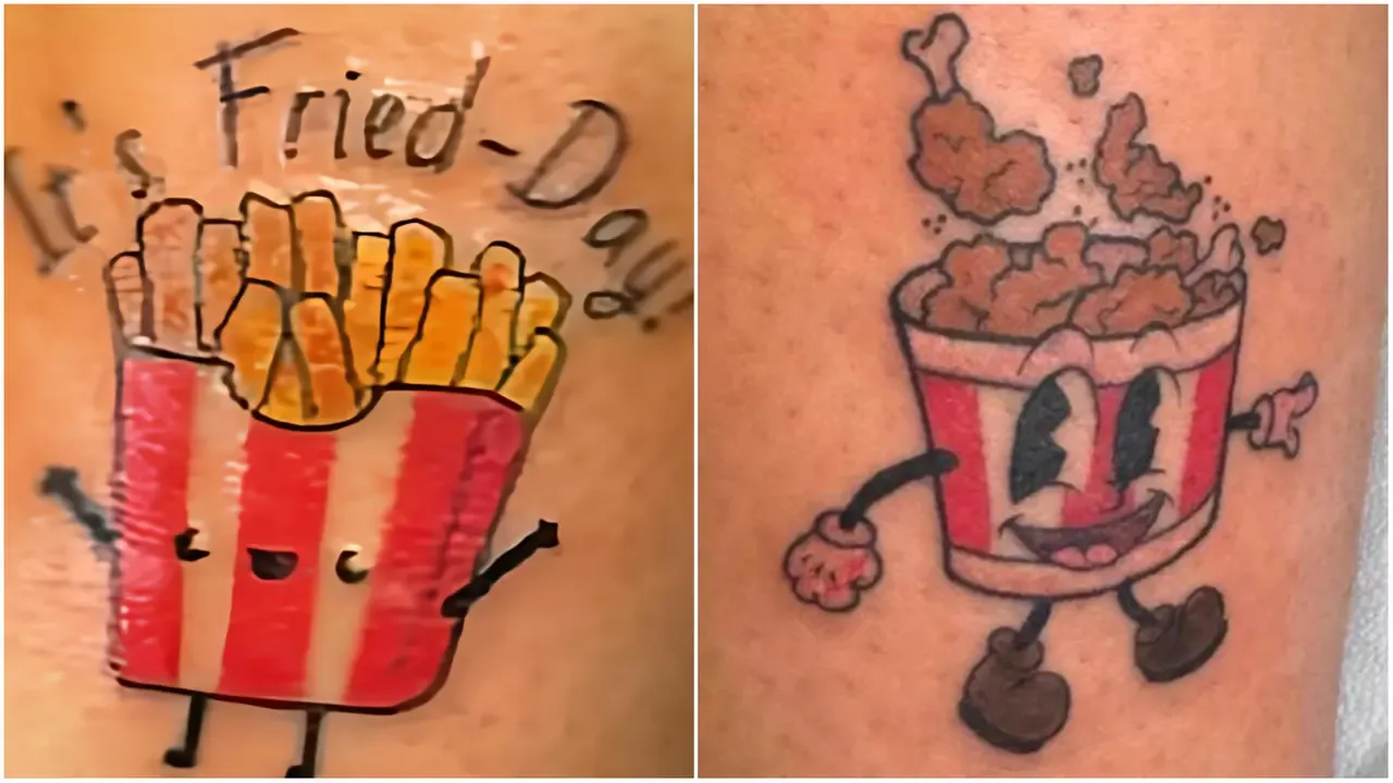 Alcuni dei tatuaggi per avere il pollo gratis a vita