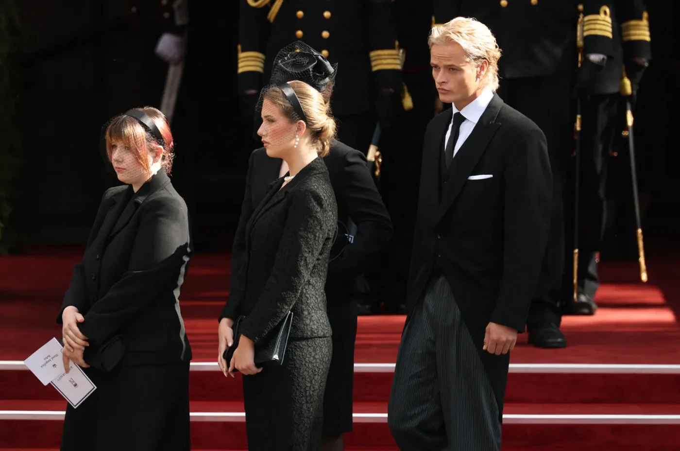 Ancora Marius Borg Høiby al funerale di re Harald V.