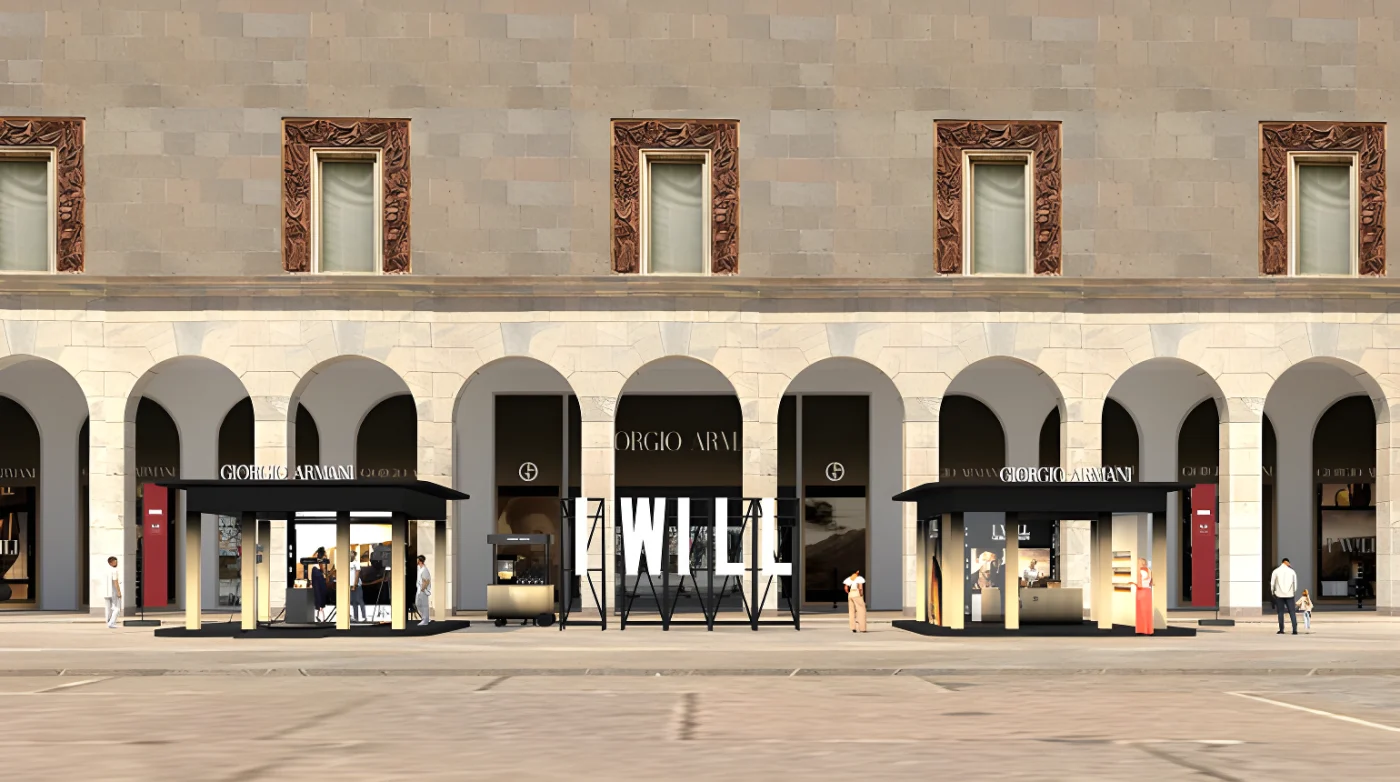 Armani beauty celebra Giorgio Armani I WILL con un pop up in Rinascente Duomo