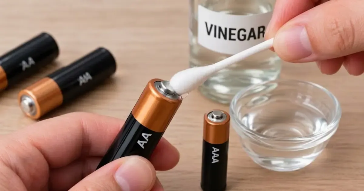 Batterie AA e AAA scariche all'improvviso: il rimedio dell'aceto che risolve il problema dei contatti ossidati