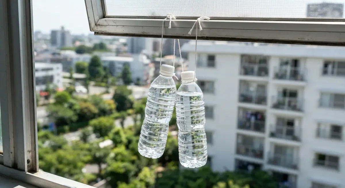 botellas ventana