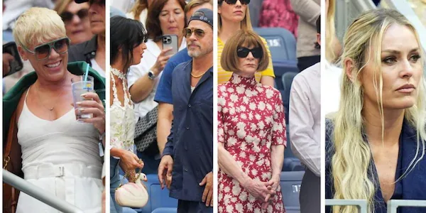 Brad Pitt innamorato, Lindsey Vonn al top e Anna Wintour come sempre: Us Open, quanti vip per la finale