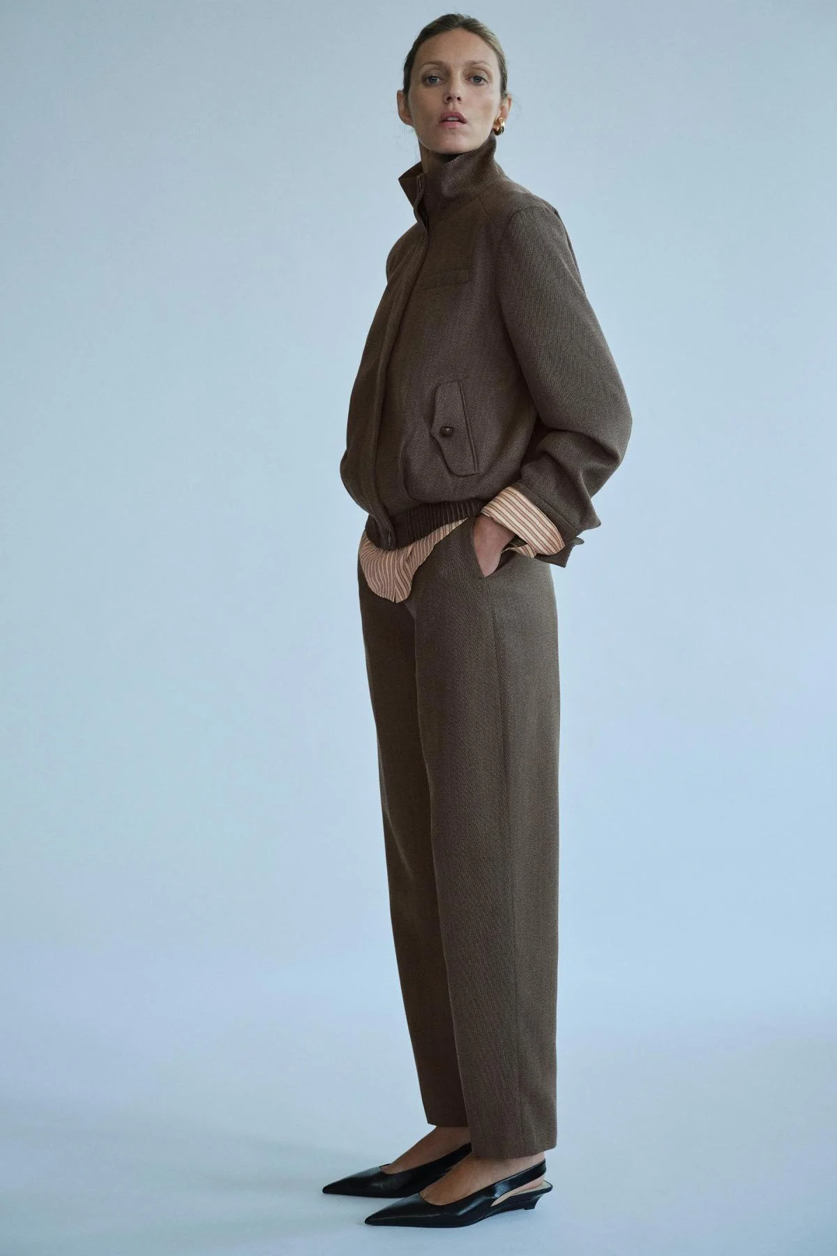Chaqueta bomber con bolsillos