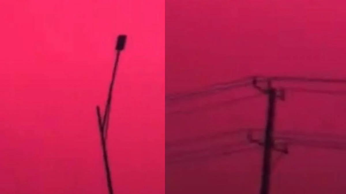 Cielo rosso a Changzhou: in 2 minuti l'aurora cambia colore prima della tempesta