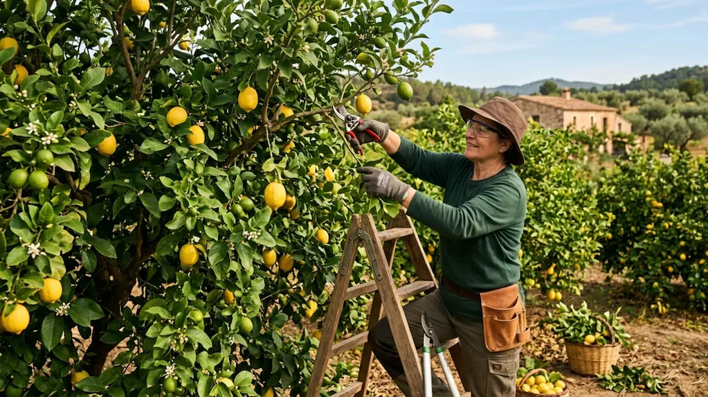 Come potare il limone: la regola del 30% per evitare funghi e proteggere i frutti