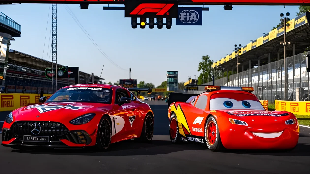 20 anni di Cars a Monza: Saetta McQueen e la Safety Car Mercedes-AMG GT 63 PRO in pista nel 2026