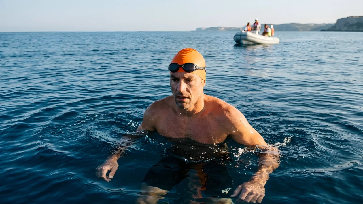 L'ultra triathlon atleta Spyros Chrysikopoulos