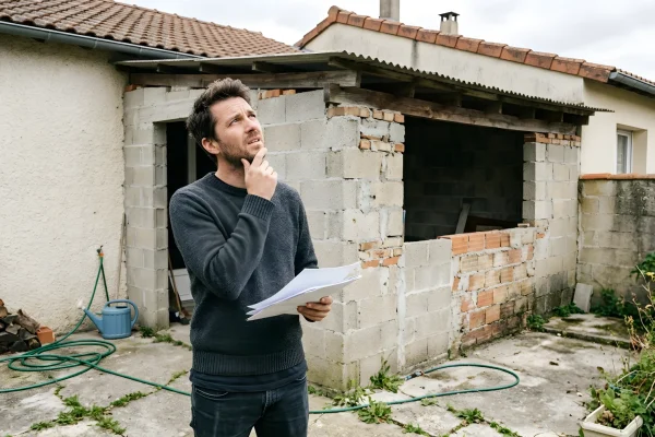 Documenti catastali e planimetria di un immobile con irregolarità urbanistiche
