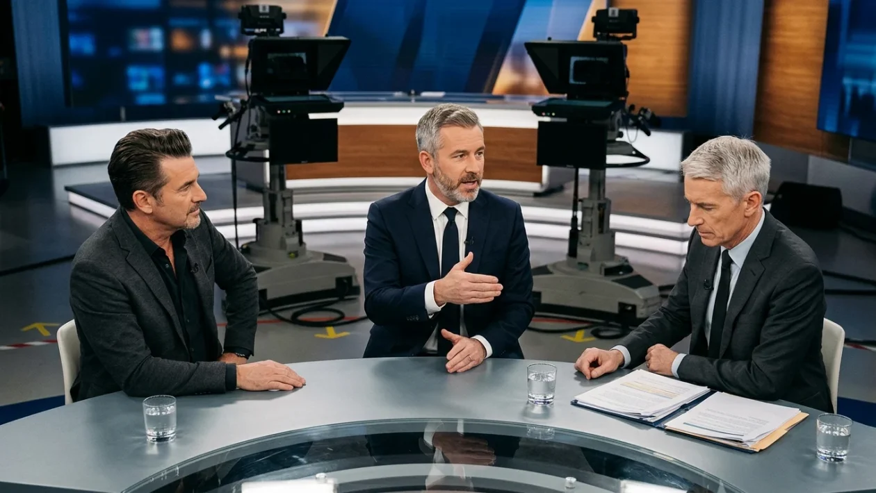Studio del programma televisivo Accordi e Disaccordi in onda sul Nove