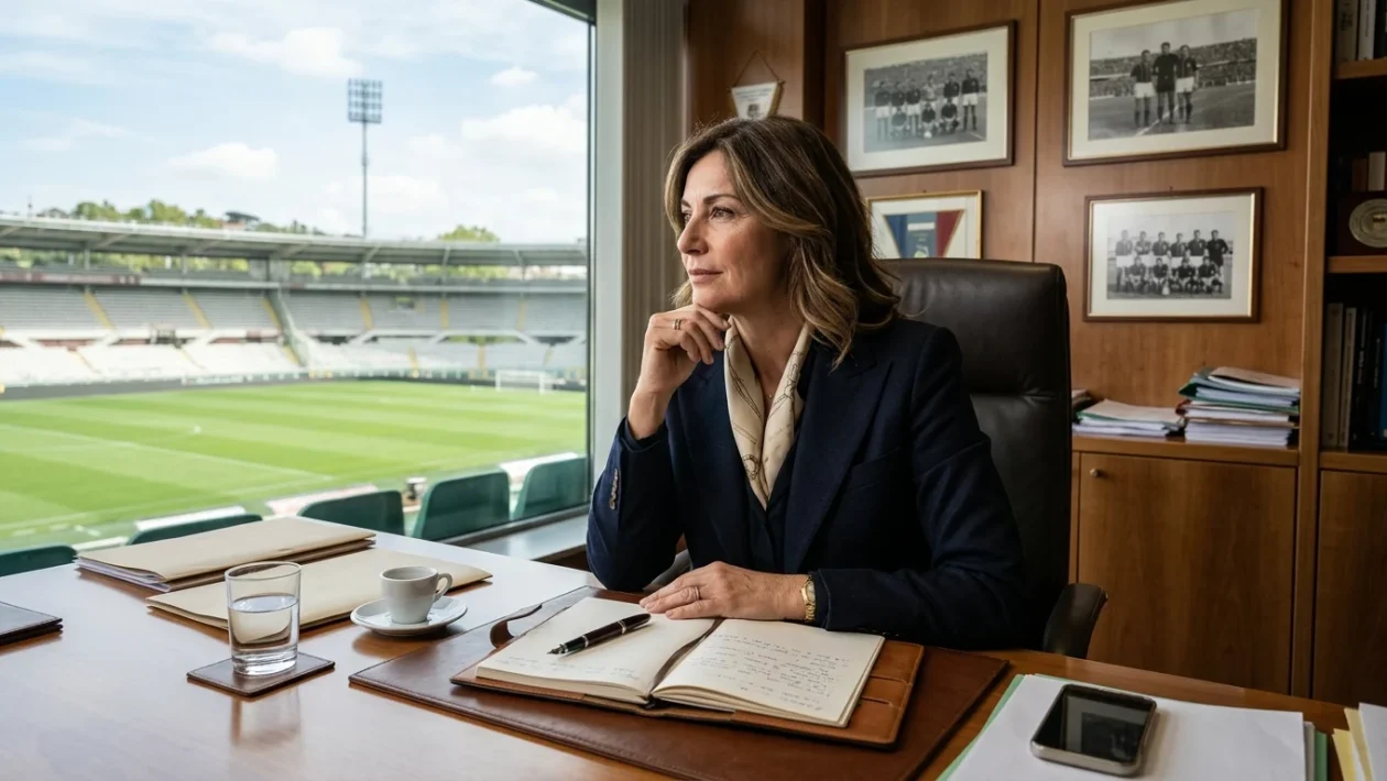 Giusy Achilli storica presidente del Pavia Calcio e figura pionieristica dello sport italiano