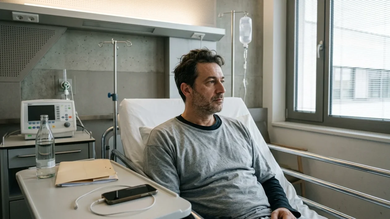 Alessandro Di Battista durante un intervento pubblico prima del ricovero ospedaliero