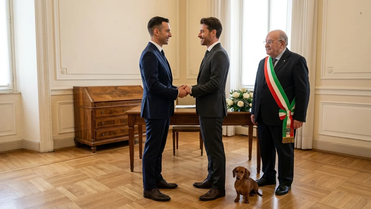 Pierluigi Diaco e Alessio Orsingher insieme