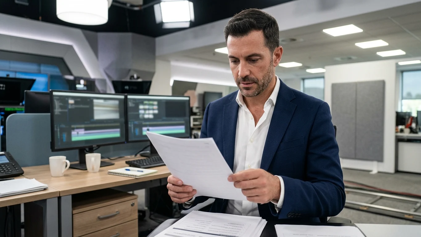 Il giornalista e conduttore televisivo Alessio Orsingher negli studi di LA7