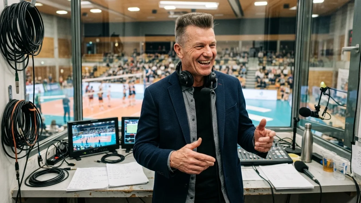 Andrea Lucchetta durante un evento pubblico dedicato allo sport e ai giovani