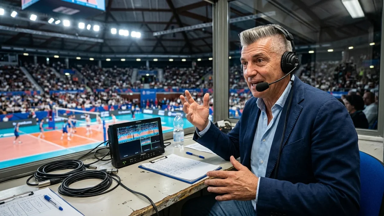 Andrea Lucchetta ex pallavolista e commentatore televisivo