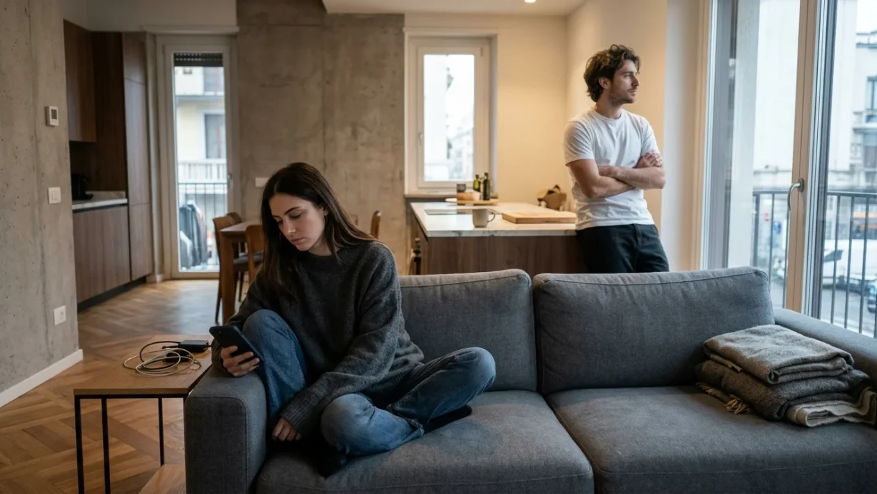 Antonella Fiordelisi ed Edoardo Donnamaria insieme durante un confronto
