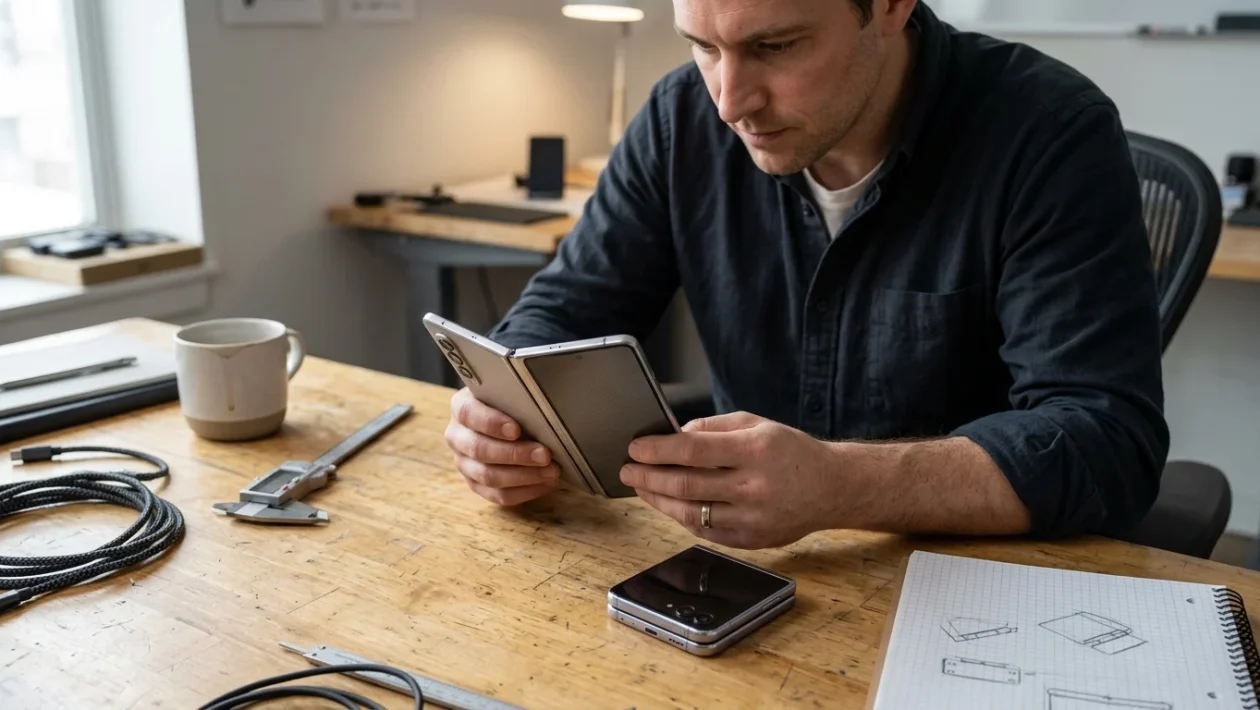 Concept della linea di smartphone pieghevoli Apple iPhone Duo