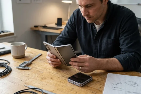 Concept della linea di smartphone pieghevoli Apple iPhone Duo