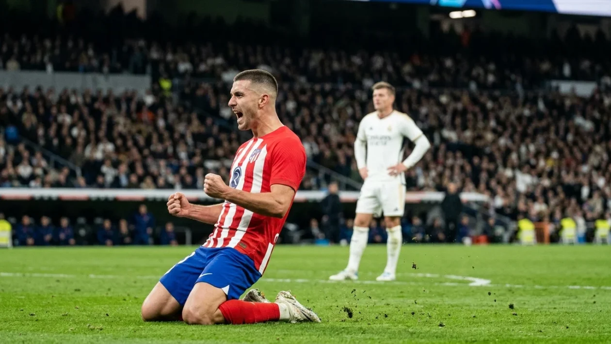 Duello di gioco tra Atletico Madrid e Real Madrid durante il derby di Madrid