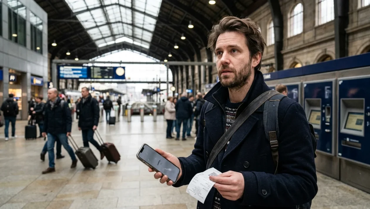Tabellone partenze della stazione ferroviaria con indicazioni sui ritardi dei treni