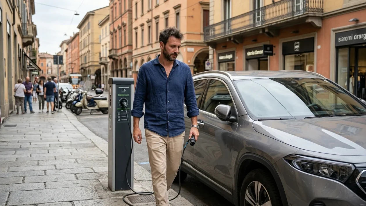 Auto elettriche e ibride di produzione cinese in esposizione sul mercato automobilistico italiano