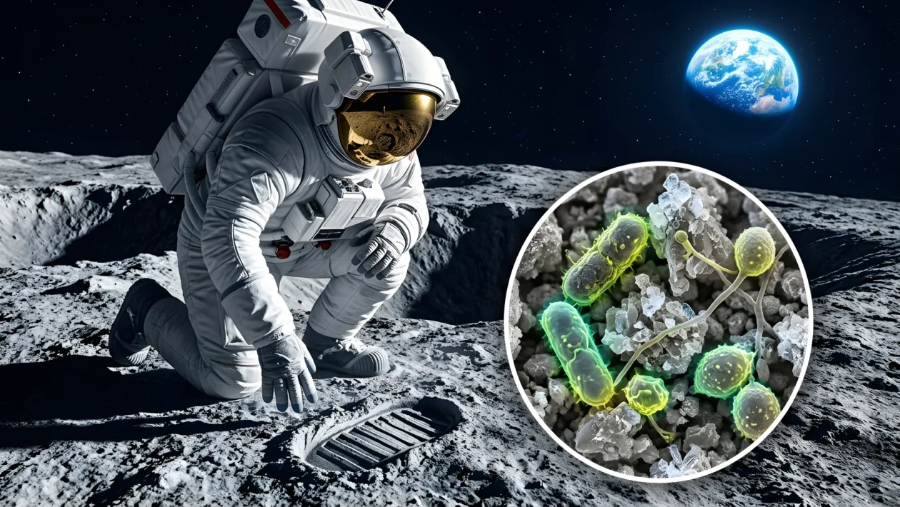 Superficie lunare e studio sulla contaminazione microbica