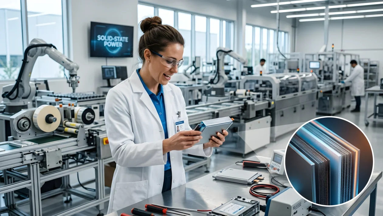 Cella di batteria allo stato solido per auto elettriche di nuova generazione