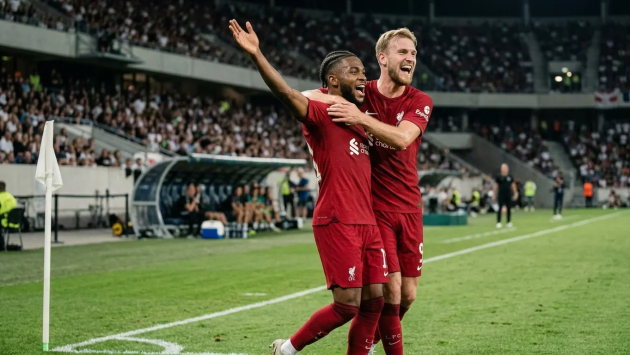 Esultanza dei calciatori del Bayern Monaco dopo un gol contro l'Union Berlino