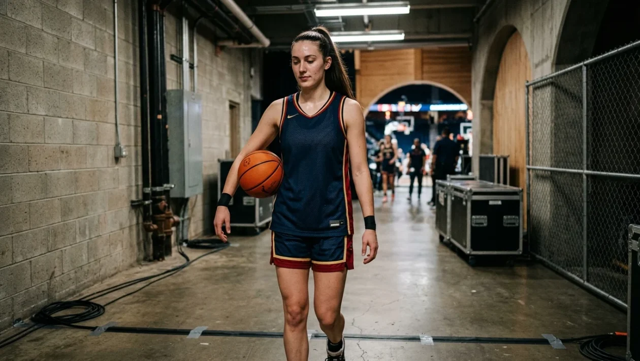 Caitlin Clark in azione durante una partita con le Indiana Fever