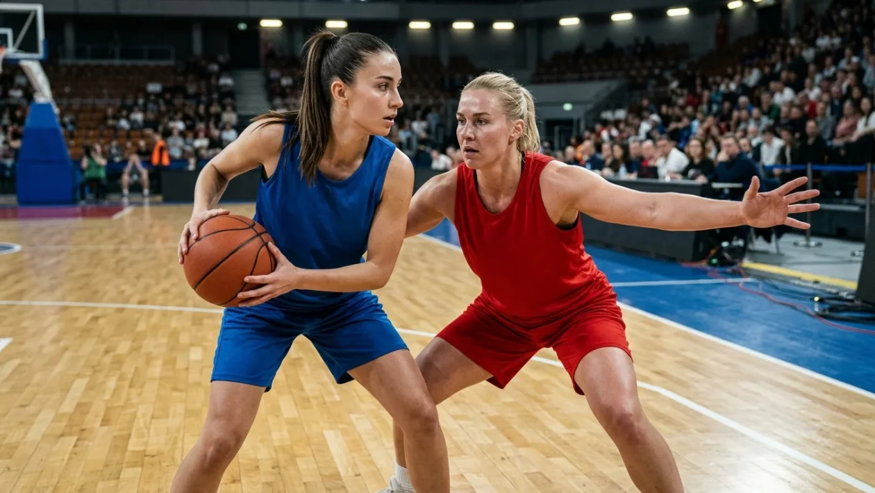 Caitlin Clark in azione durante una partita di pallacanestro WNBA