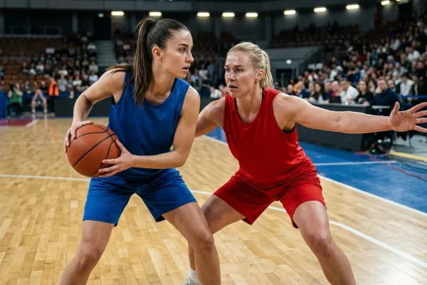 Caitlin Clark in azione durante una partita di pallacanestro WNBA