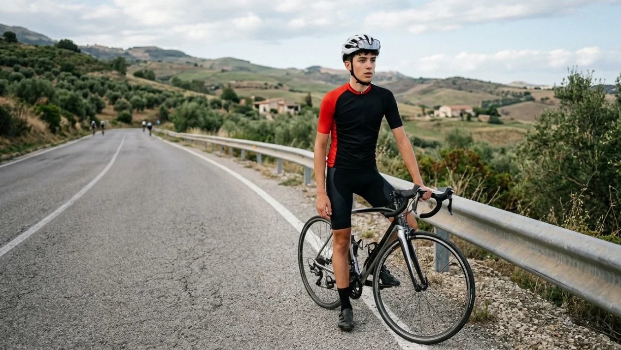 Cesare Bonvegna giovane promessa del ciclismo siciliano