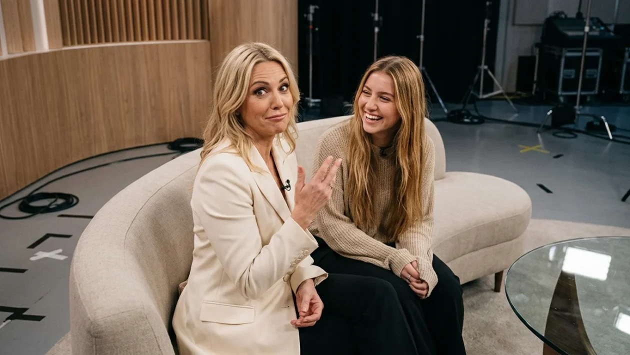 Chanel Totti e Ilary Blasi ospiti negli studi Mediaset del programma Verissimo