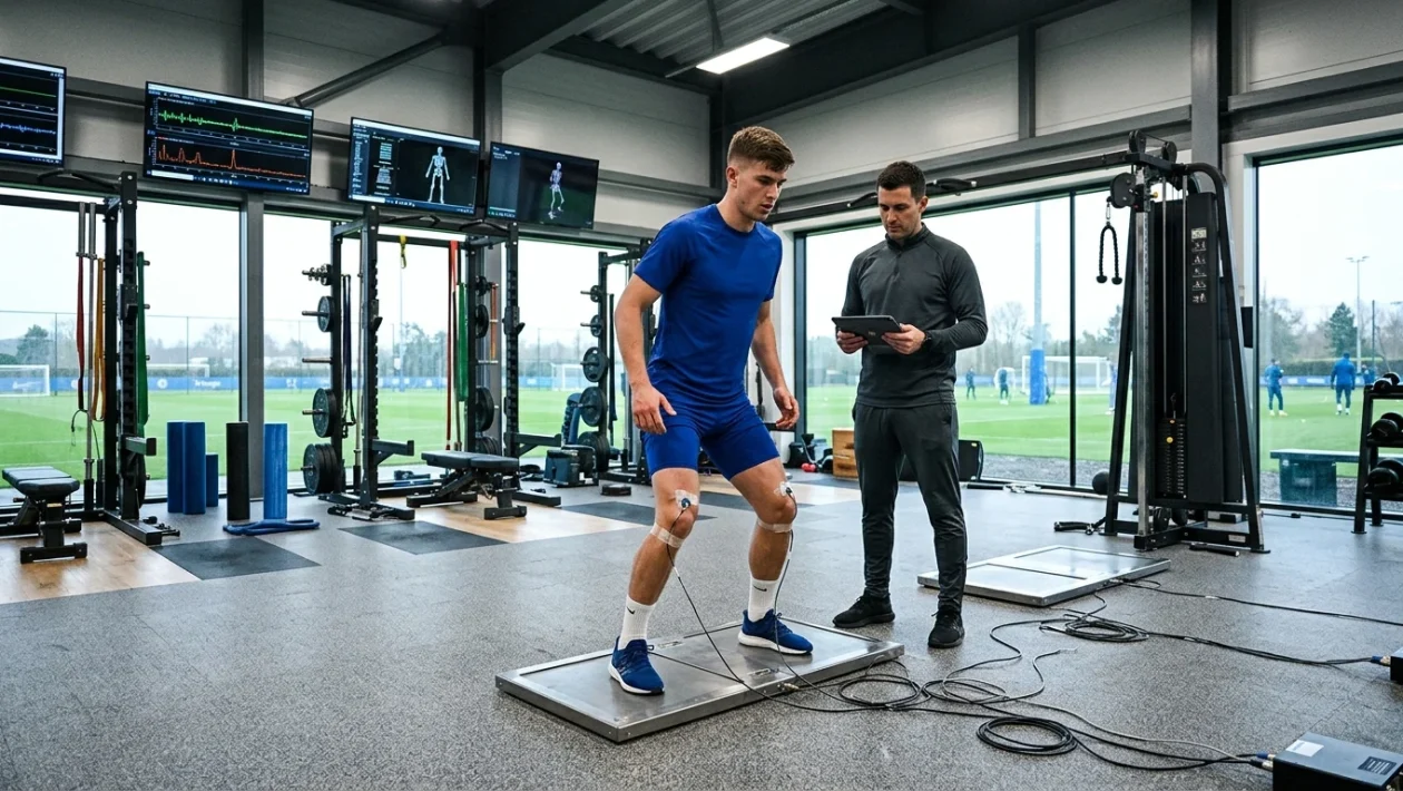 Centro sportivo di Cobham con strutture di allenamento e maglie ufficiali del Chelsea