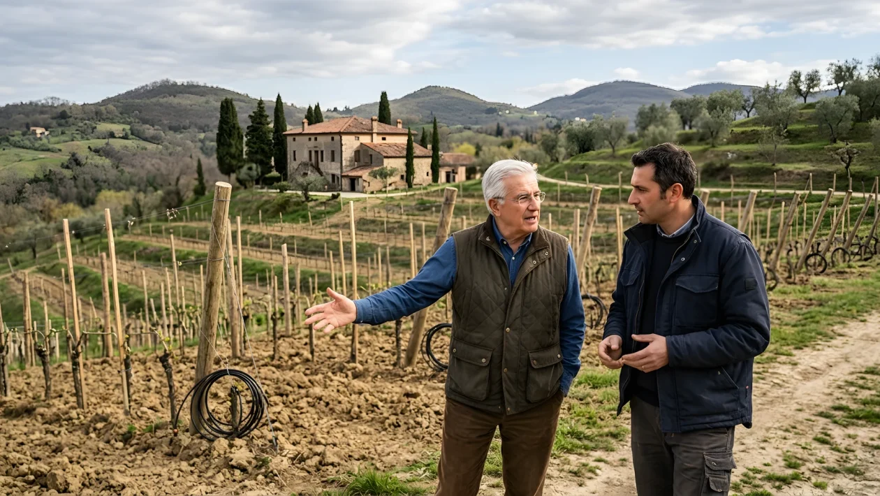 I vigneti e il paesaggio collinare dei Colli Euganei a Torreglia