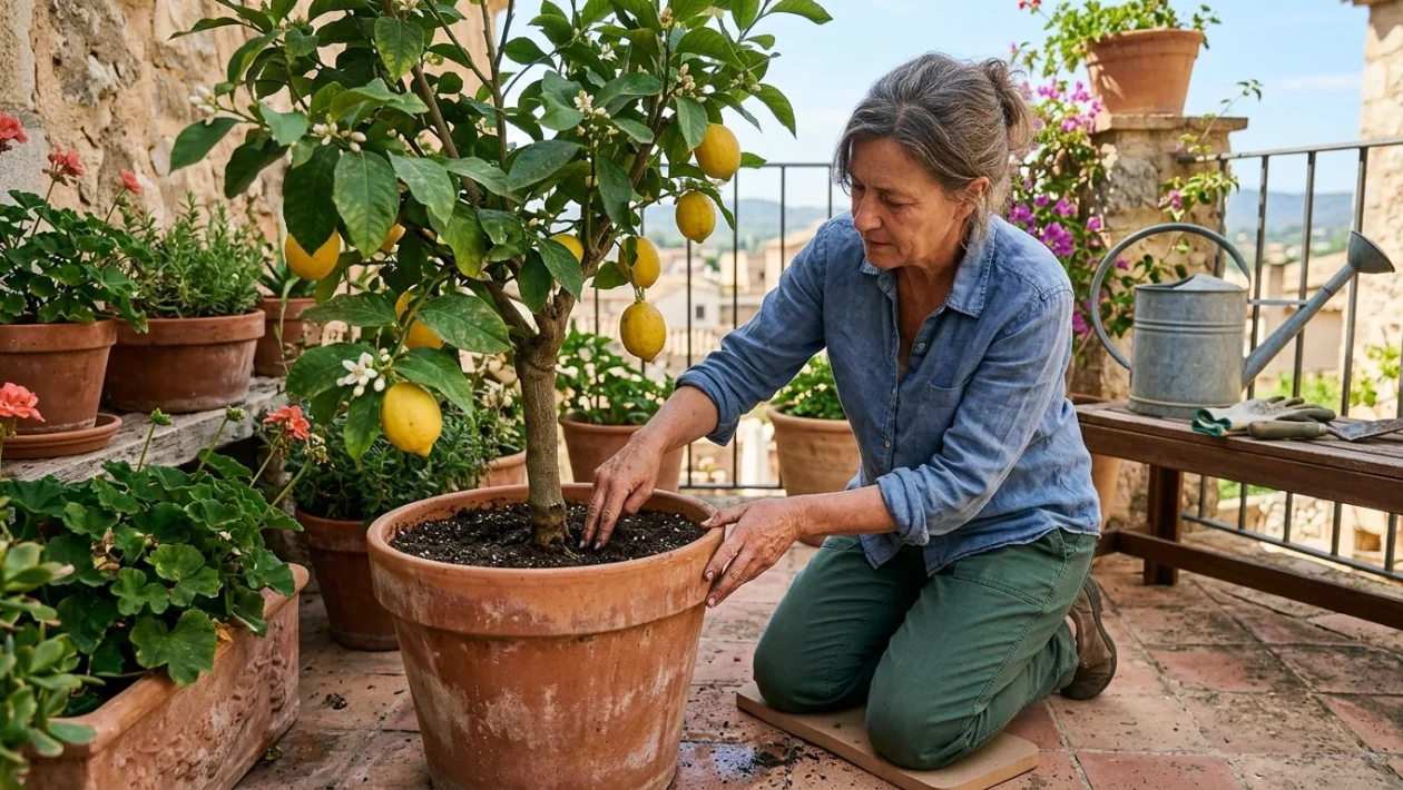 Cura e irrigazione corretta della pianta di limone in vaso