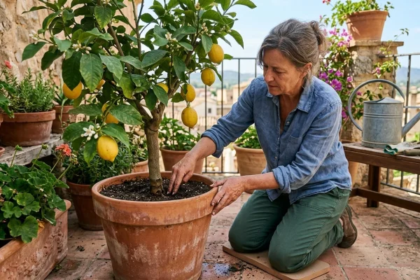 Cura e irrigazione corretta della pianta di limone in vaso