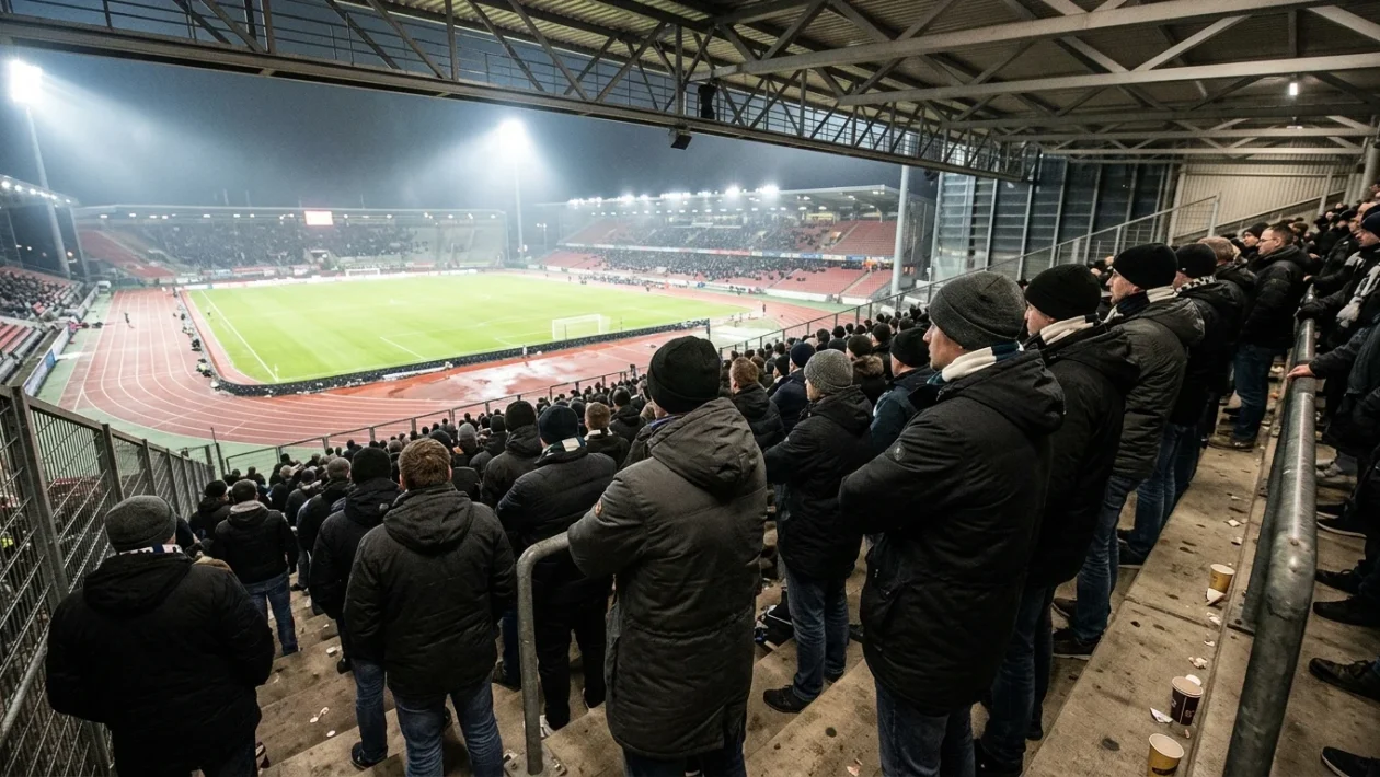 Settore tifosi allo Stadium di Torino durante una partita di calcio