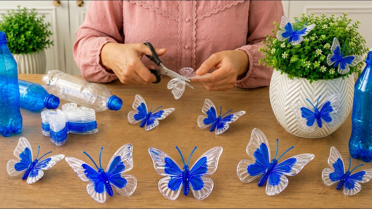 Da bottiglia di plastica a decorazione: la guida in 4 passaggi per creare farfalle fai-da-te