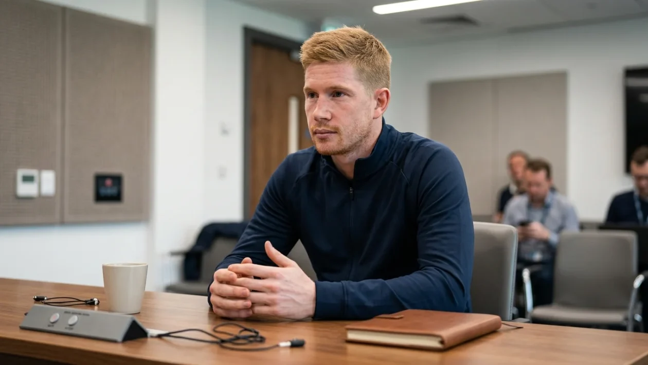 Kevin De Bruyne sul terreno di gioco durante una sfida europea