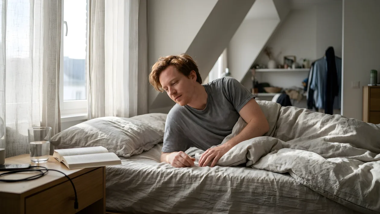 Persona a letto che dorme per il fabbisogno di sonno