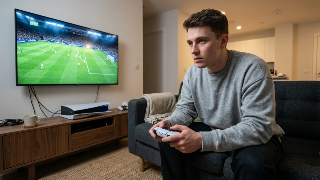 Copertina del videogioco calcistico EA Sports FC 27 per PS5 con Kylian Mbappé