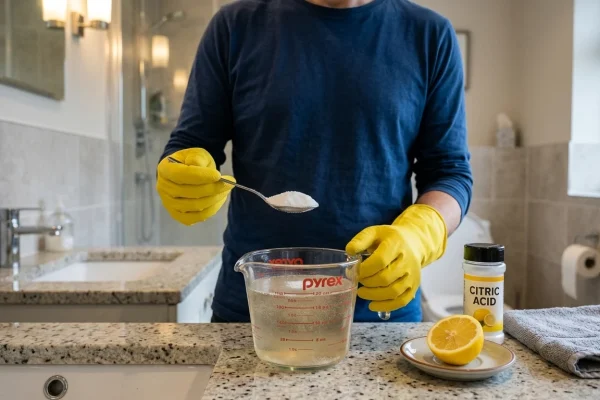 L'acido citrico aiuta a pulire a fondo il wc