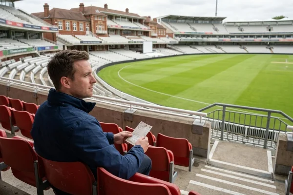 Panoramica dell'Old Trafford Cricket Ground a Manchester durante un incontro internazionale