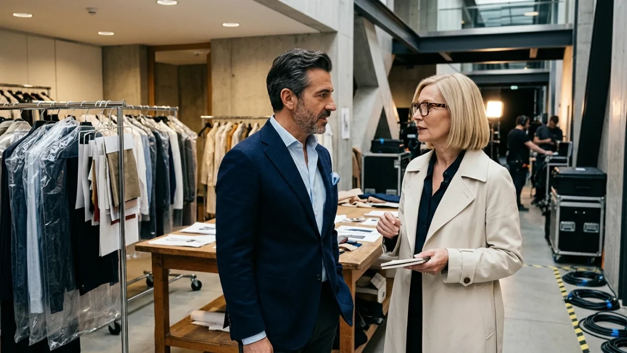 Enzo Miccio e Carla Gozzi insieme sul set televisivo