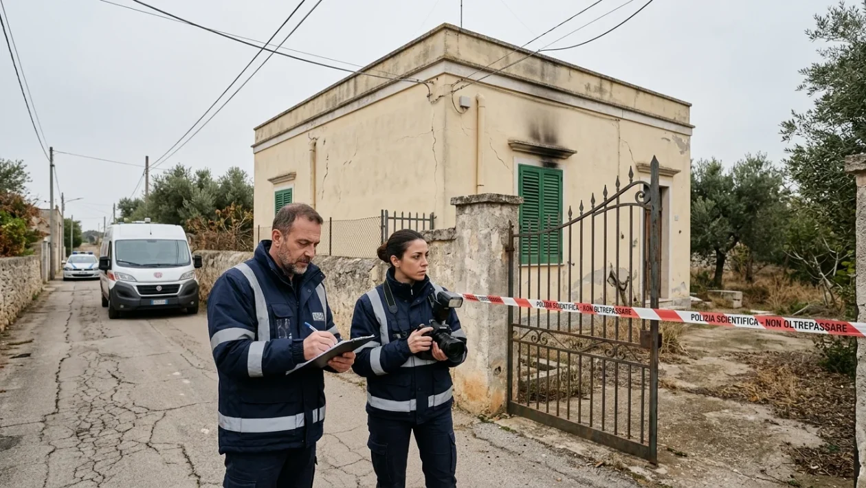 Vigili del fuoco e soccorsi impegnati nelle verifiche dopo un incendio