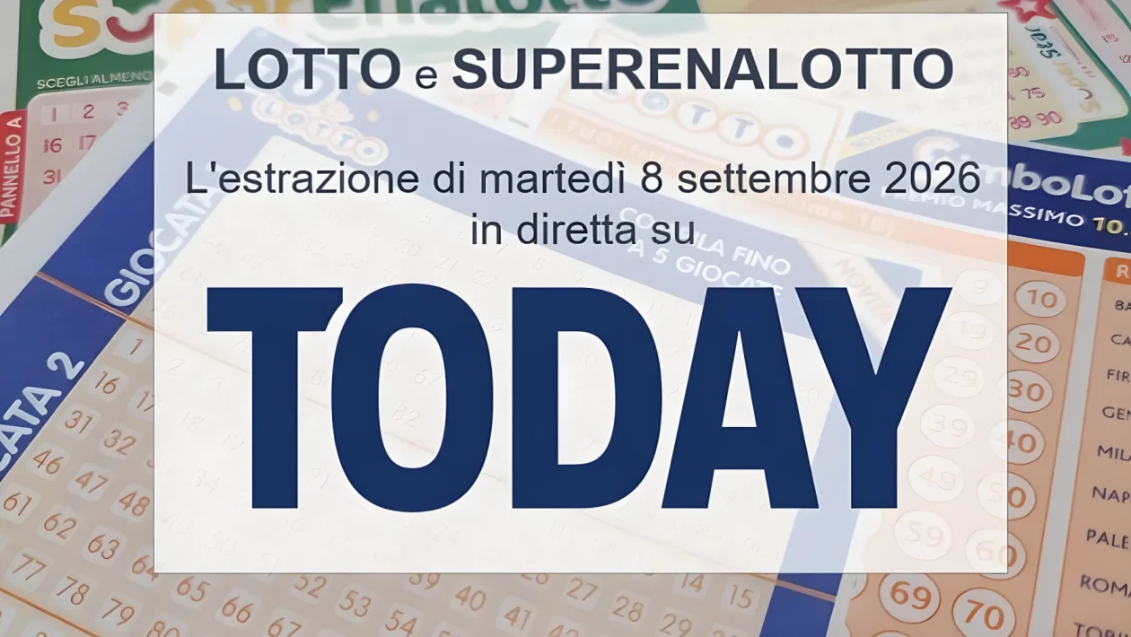 Estrazioni Lotto e SuperEnalotto dell'8 settembre: jackpot da 221,5 milioni