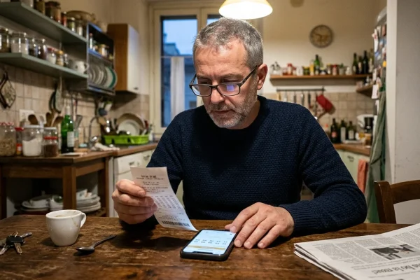 Ricevuta di gioco del Lotto e SuperEnalotto con tabellone dei numeri vincenti