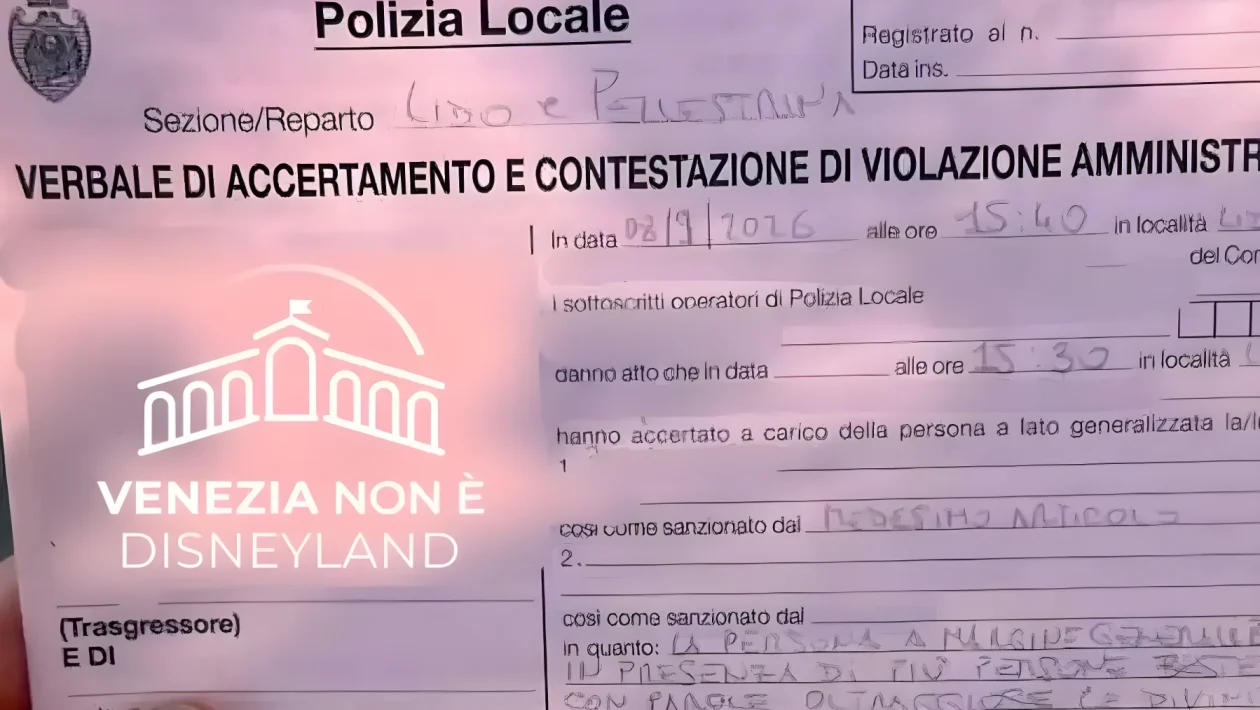 Evita un pedone alla Mostra del Cinema ma impreca: 22enne multato di 102 euro a Venezia