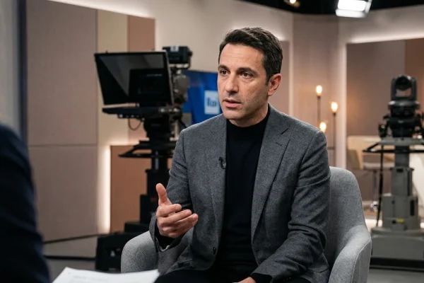 Fabio Maria Damato nello studio di Verissimo su Canale 5